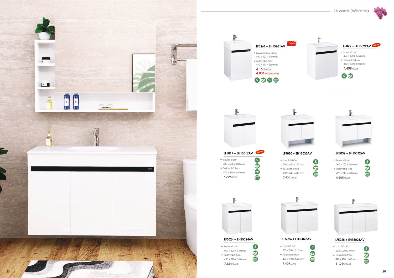 Thiết bị vệ sinh CAESAR Catalogue và Bảng giá mới nhất /Page 14